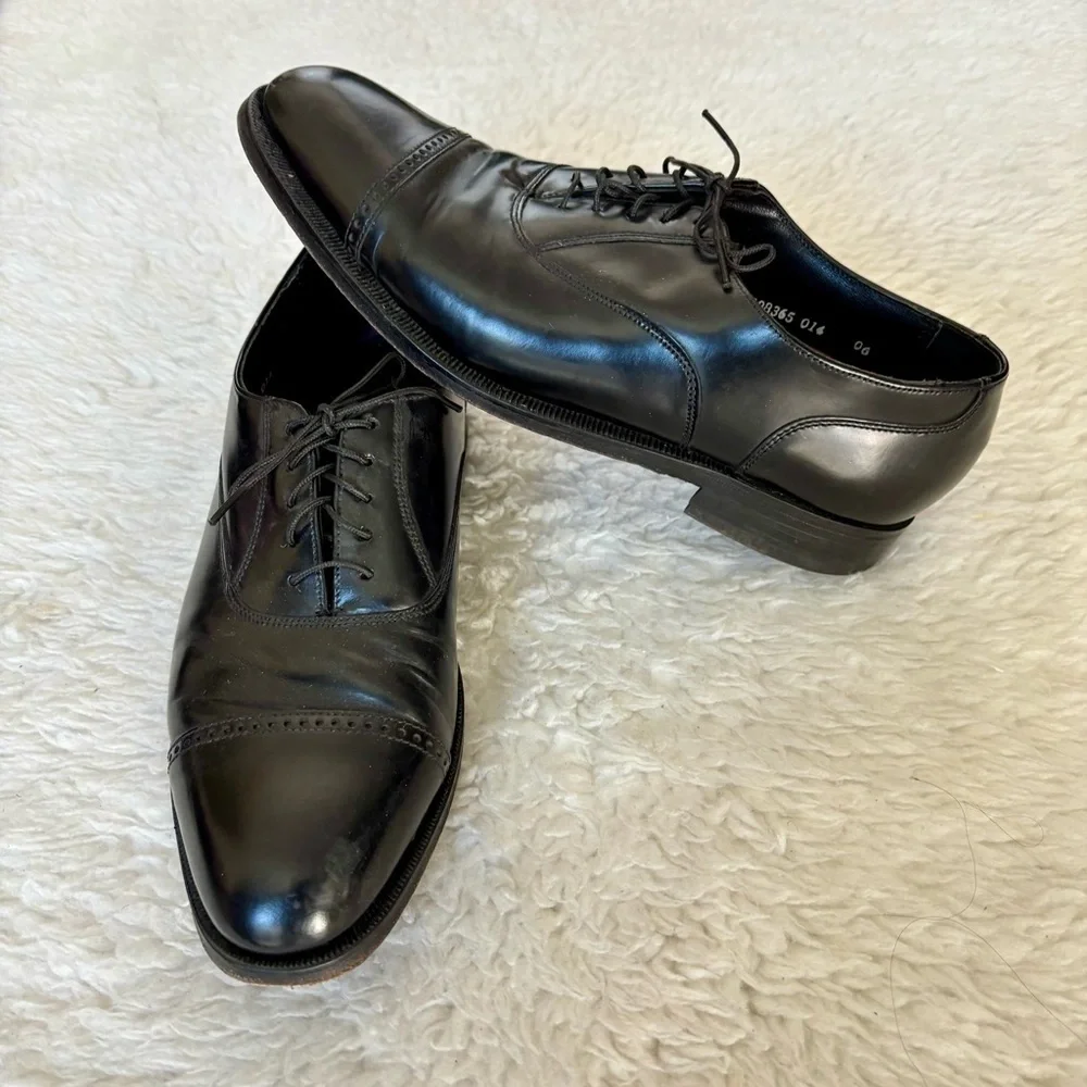 Florsheim Black Leather Oxford Men’s Shoes size 8 D